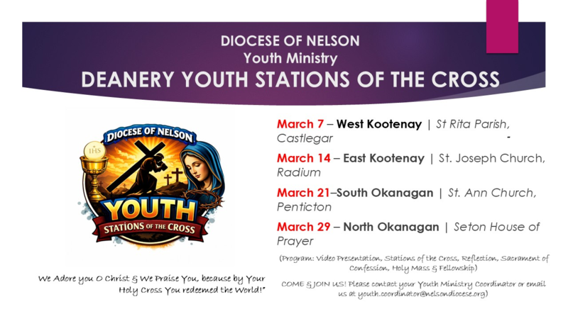 DEANERY YOUTH STATIONS OF THE CROSS