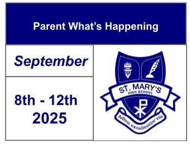Parents What's Happening - Sept 8-12, 2025 Featured Photo