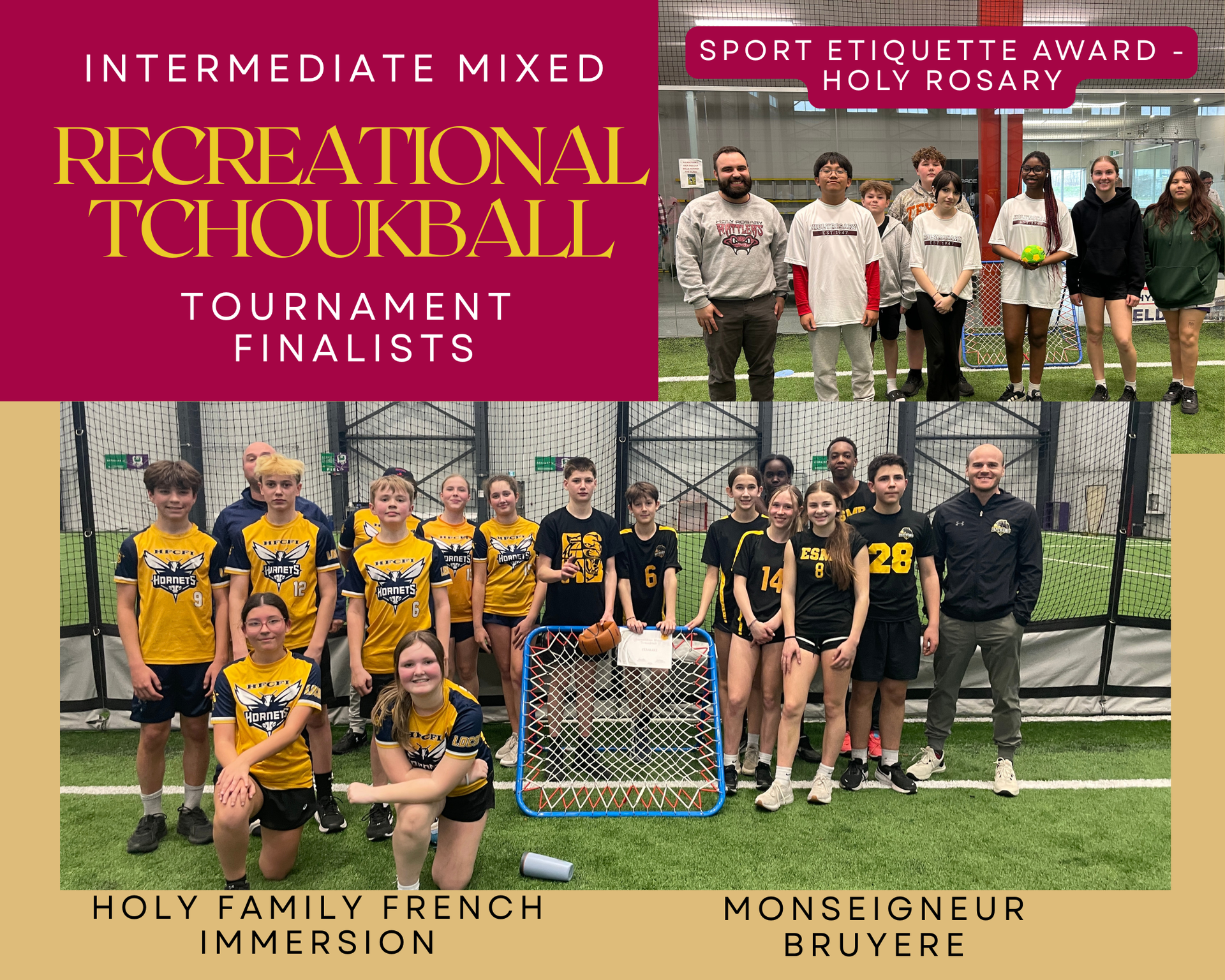 2026 Intermediate Mixed Tchoukball Finalists