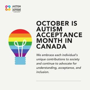 October is Autism Acceptance Month