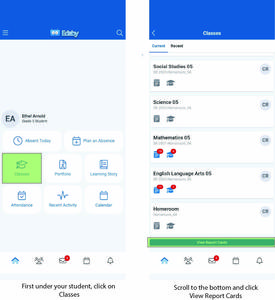 view report cards as a parent