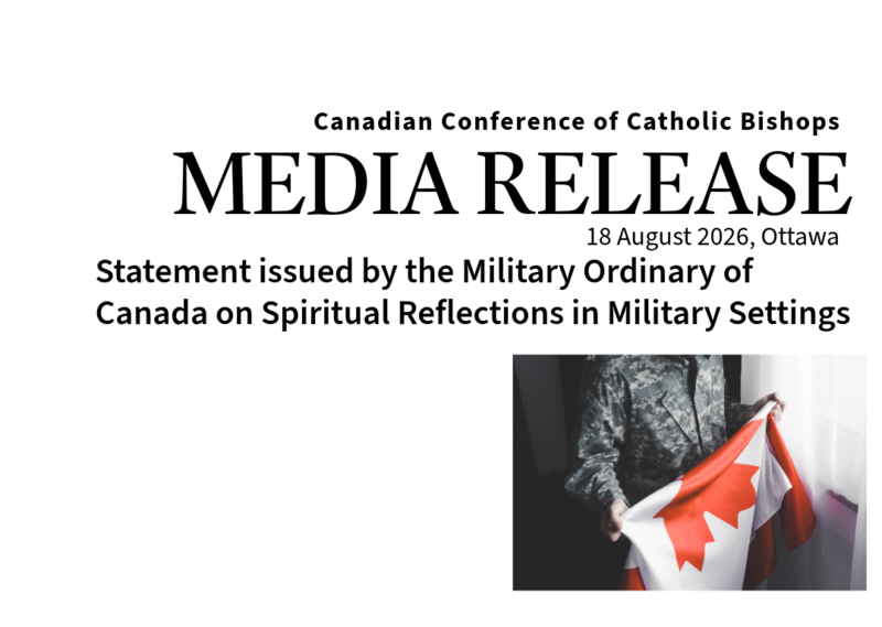 Media Release - 18 August 2026, Ottawa, from the Canadian Conference of the Catholic Bishops