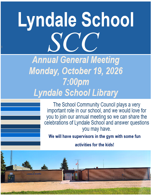 SCC AGM is October 19th at 7:00PM.