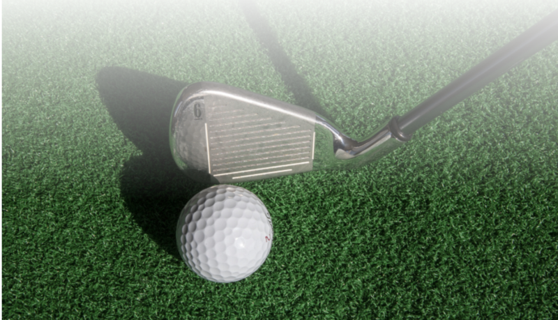 golf ball and tee