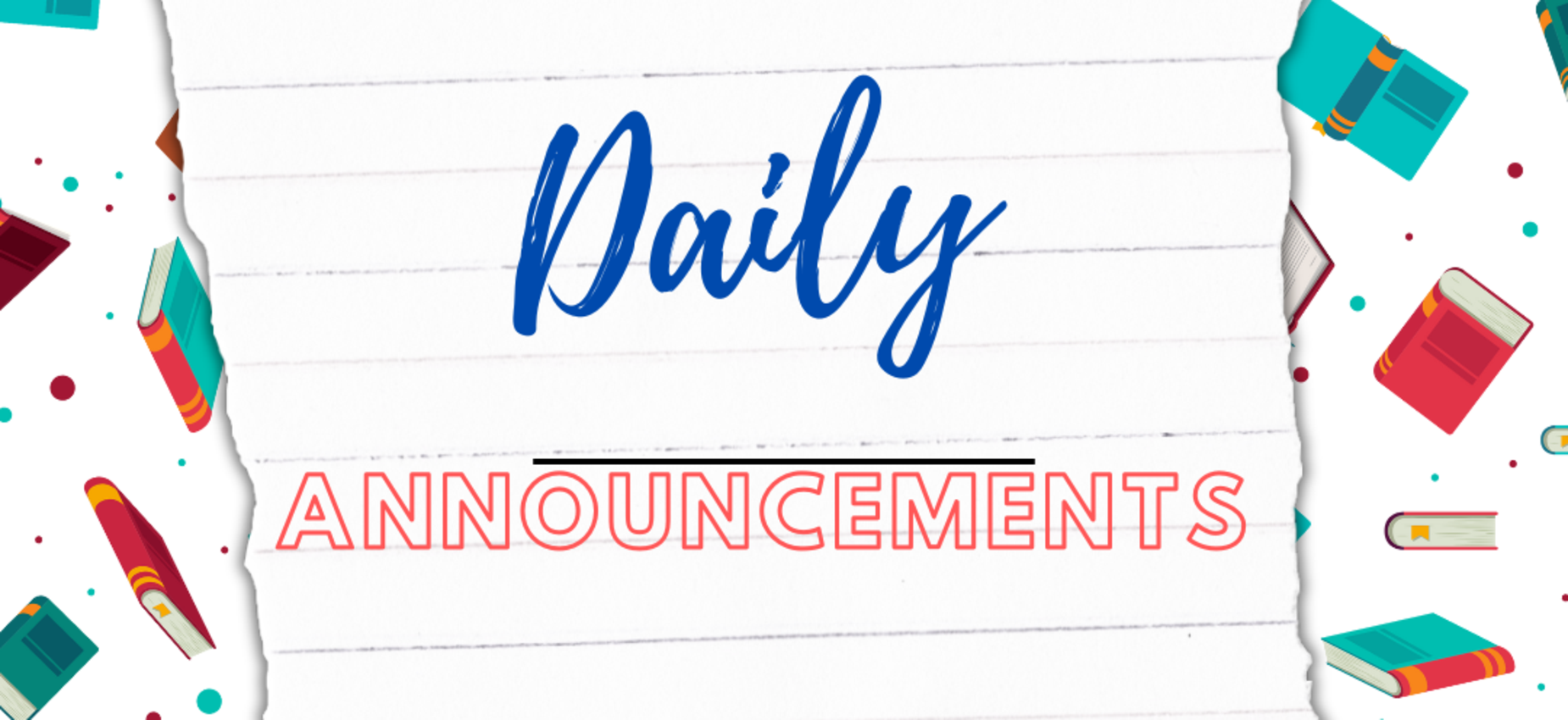 Announcements