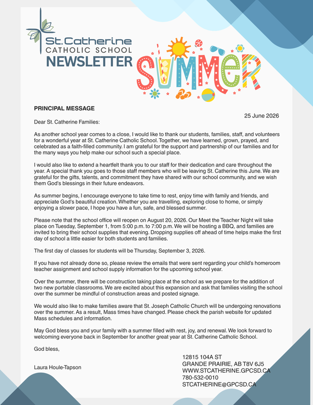 St. Catherine Summer Newsletter