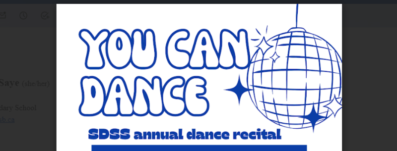 you can dance - recital poster