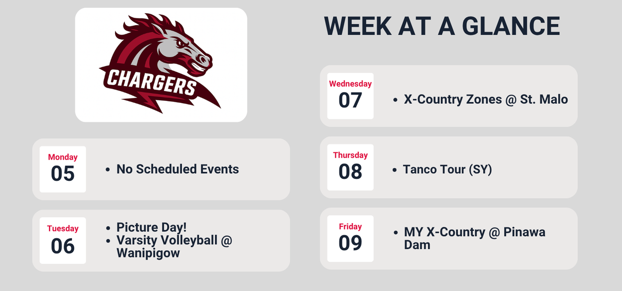 Week at a glance, details in calendar