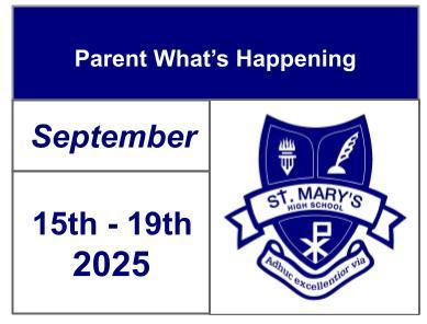 Parents What's Happening - Sept 15-19, 2025 Featured Photo