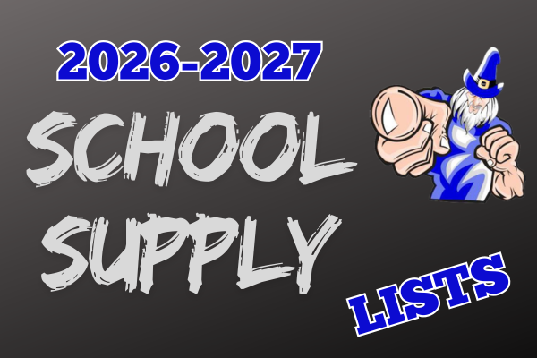 MMS logo with text "2026-2027 School Supply Lists"