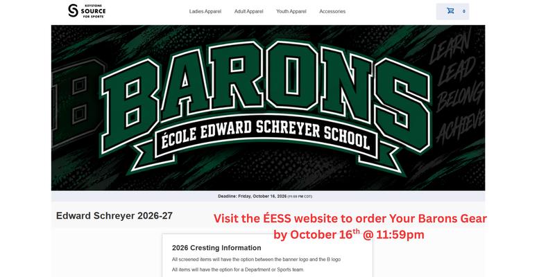 ÉESS School Apparel Store Open Until October 16 Featured Photo