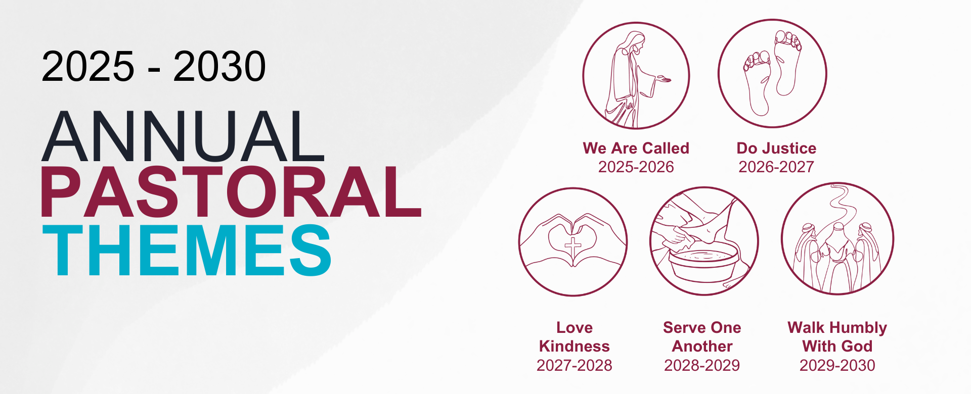 2025-2030 Annual Pastoral Themes graphic