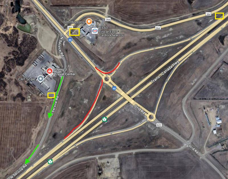balgonie, detours, roundabout