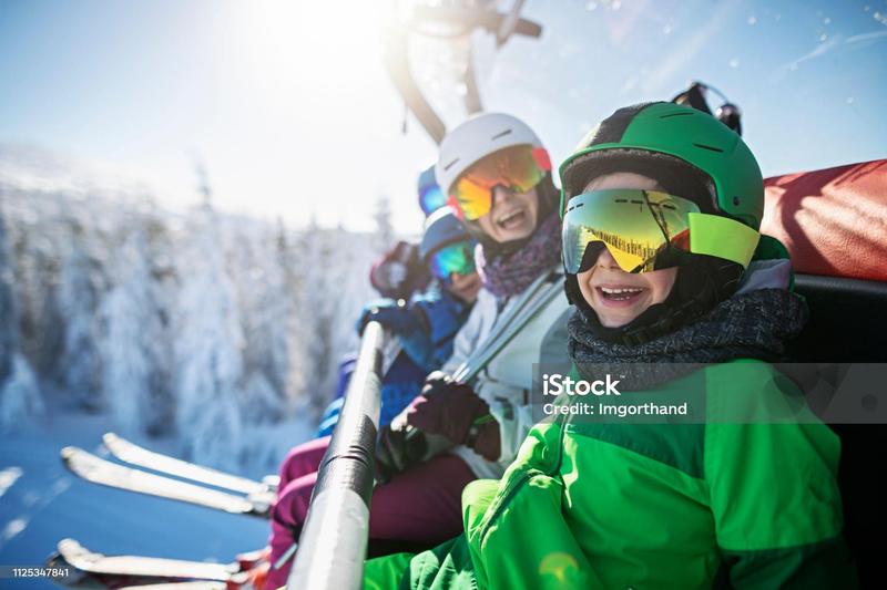 skiing