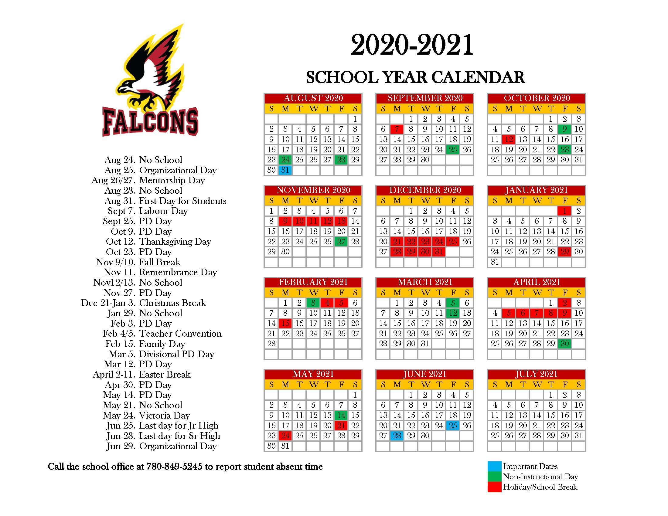 Yearly Calendar Our School St Francis Of Assisi Catholic School