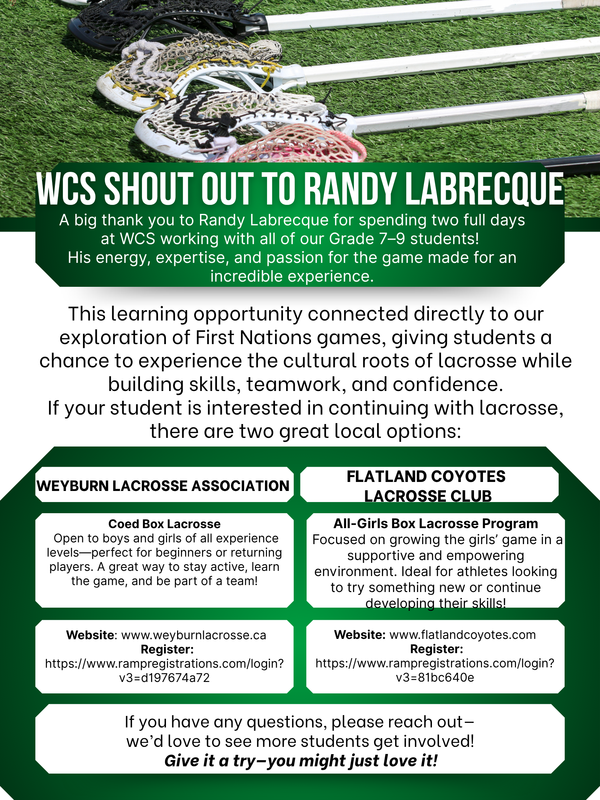 WCS Shout out to Randy Labrecque! Featured Photo