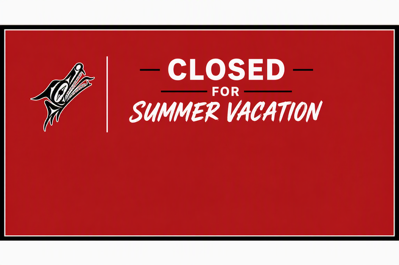 Closed for summer