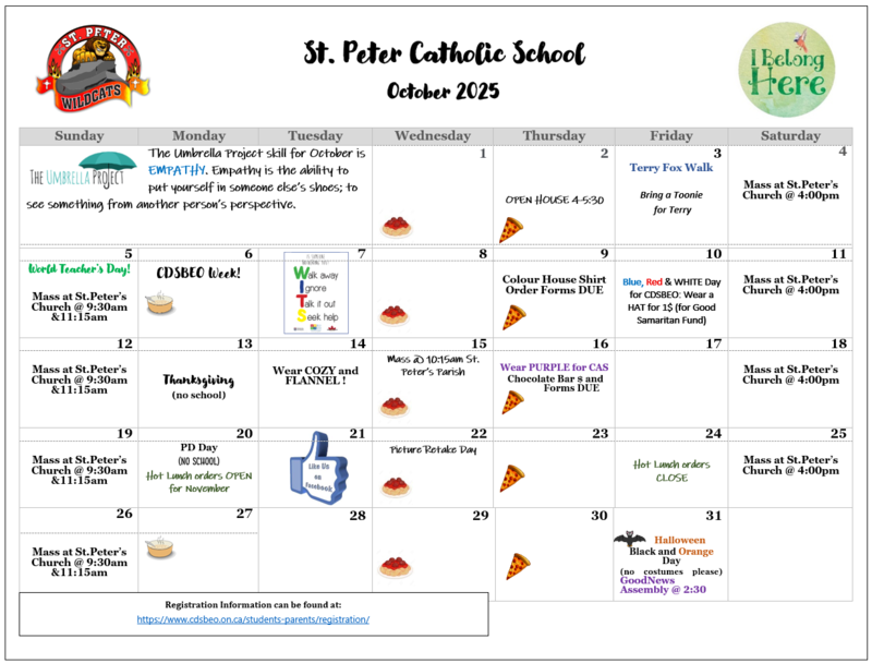 October 2025 Calendar