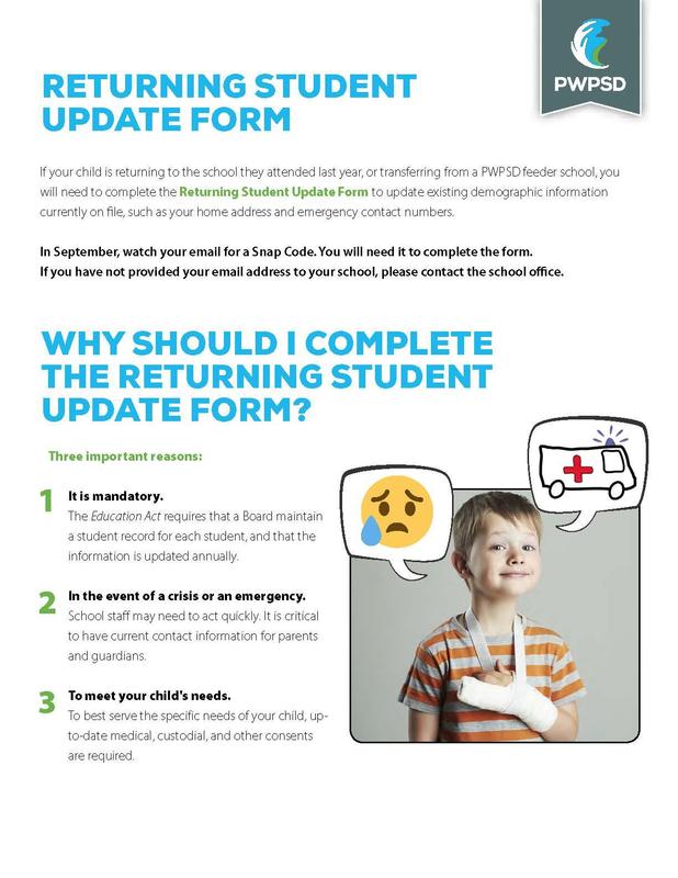 Returning Student Demographic/"Registration" Forms Featured Photo