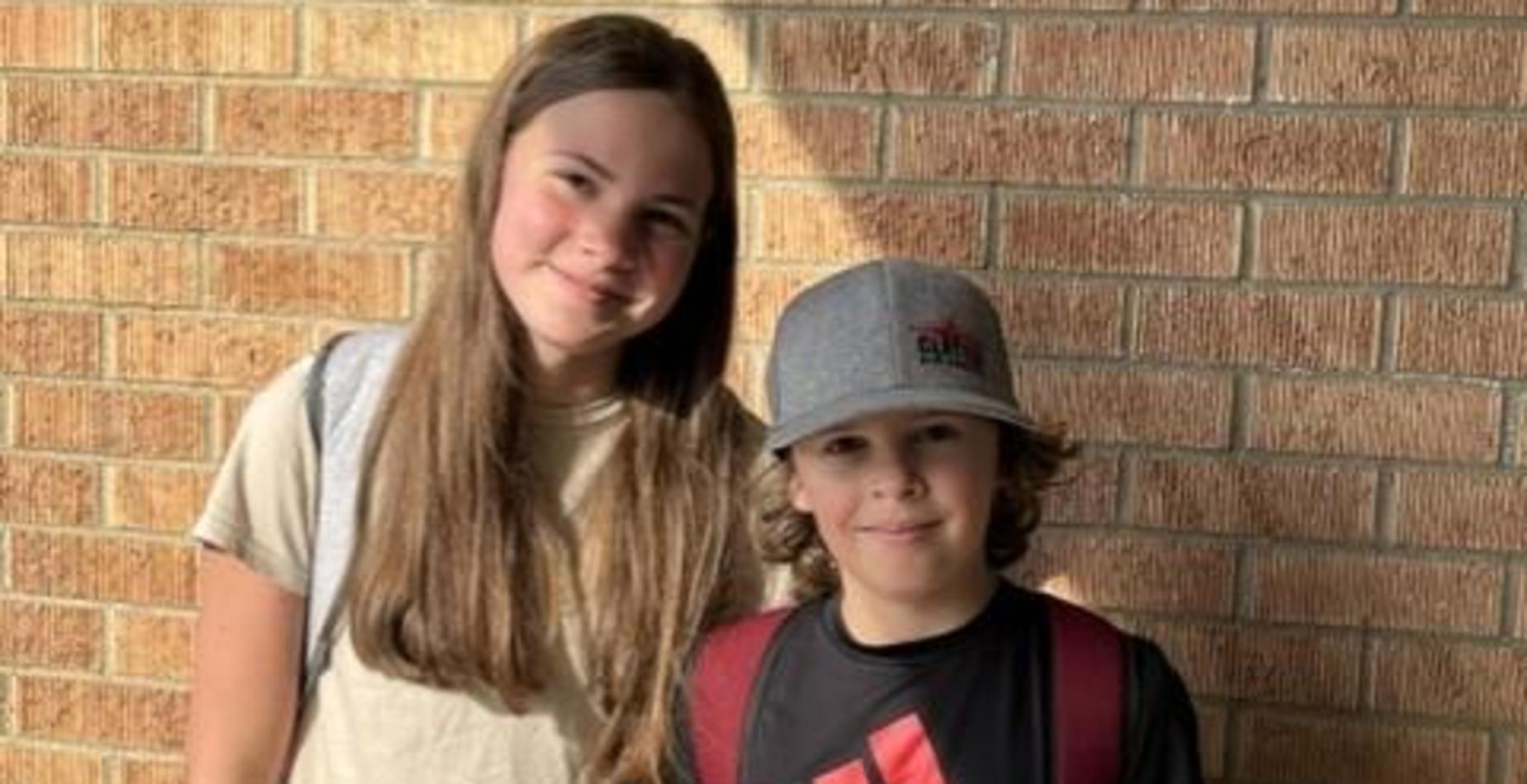 Rachel and Reid First Day of 2026-2027 School Year