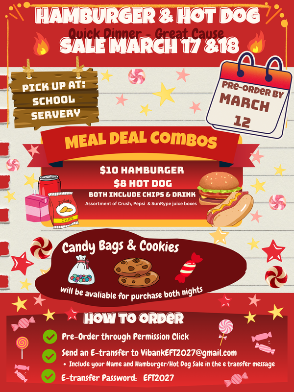 Hamburger & Hot Dog Sale