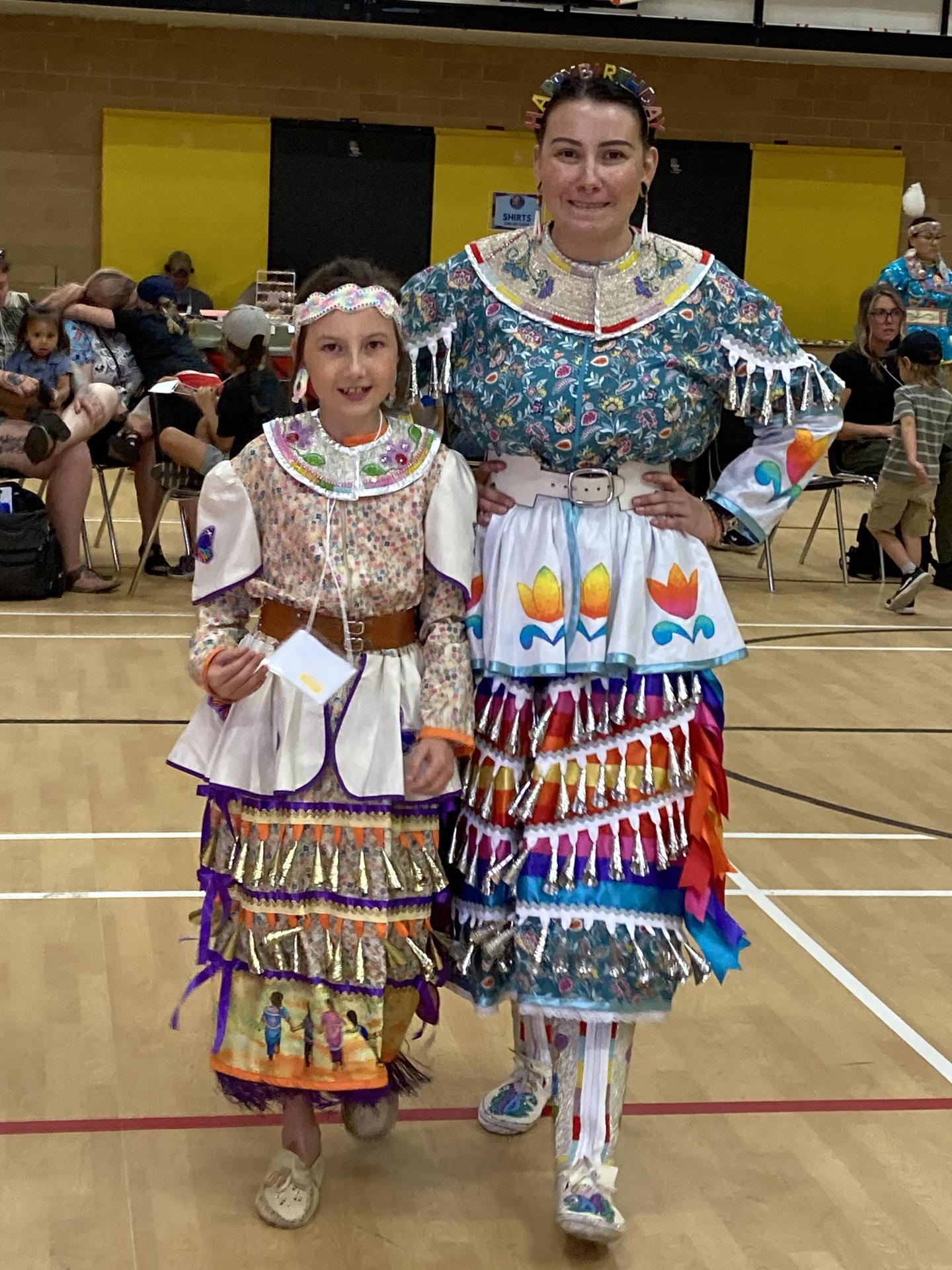 AMDSB Indigenous Ed team member and her daughter