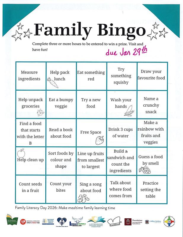 Family Bingo Sheet