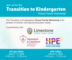 Transition to Kindergarten promotional graphic.