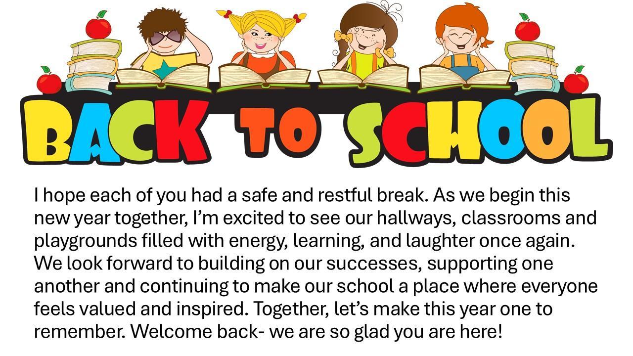 A Message From Our Principal! Image