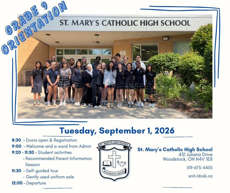 Grade 9 Orientation Invitation
