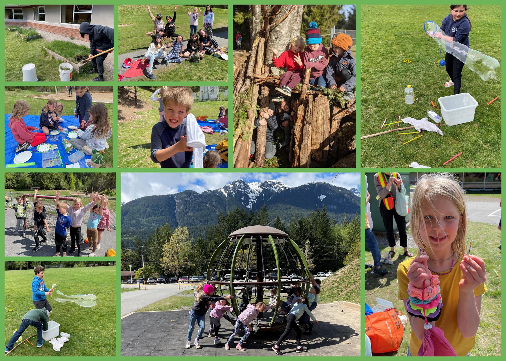 outdoor activity collage