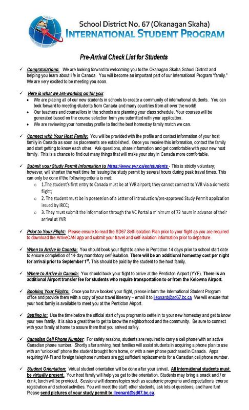 Pre-Arrival Checklist for Students Featured Photo