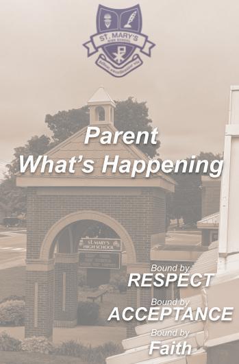 Parent What's Happening #36 May 23-27
