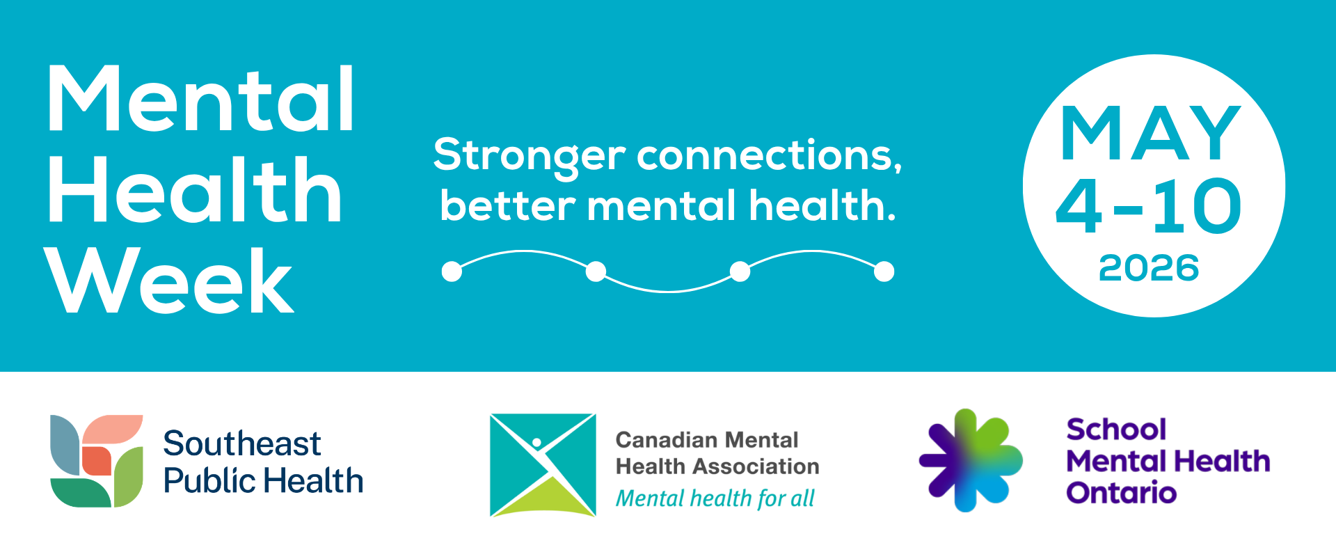 Mental Health Week. Stronger connections, better mental health. May 4-10, 2026.