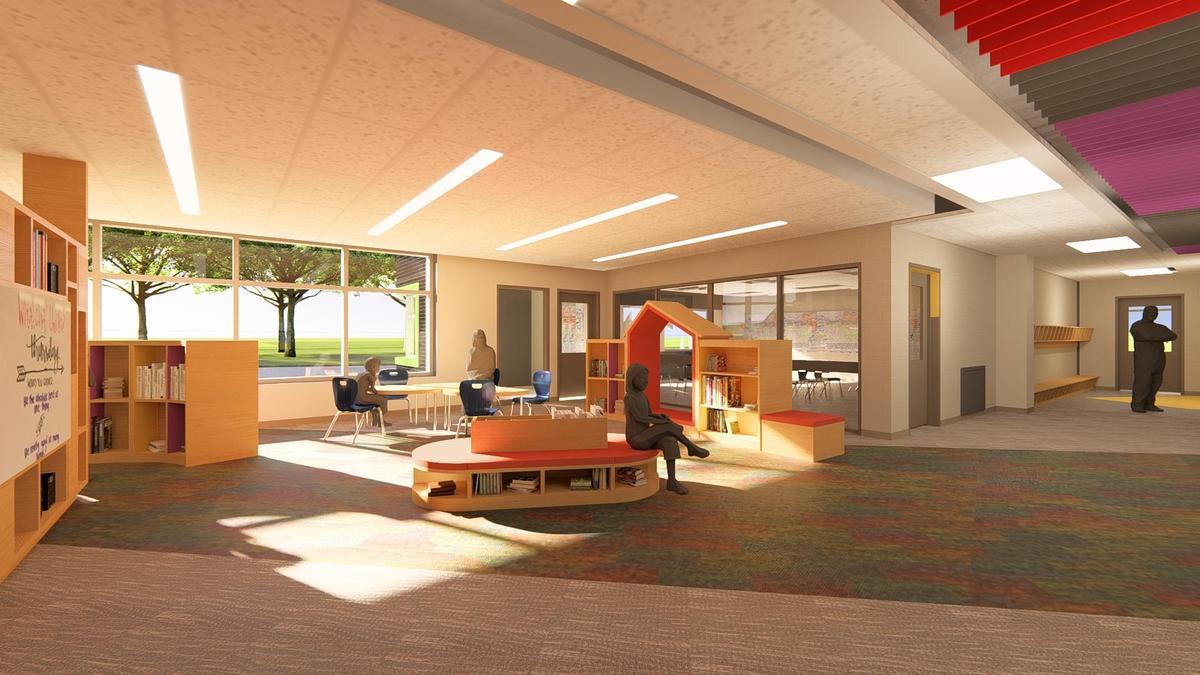 Rendering of interior of St. Joseph Catholic School.