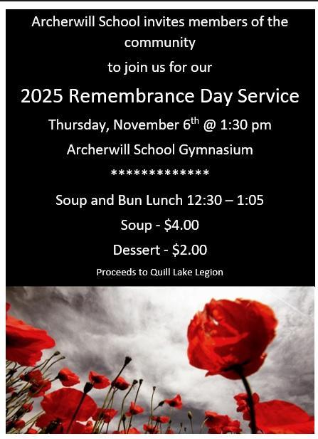 School Remembrance Day Poster