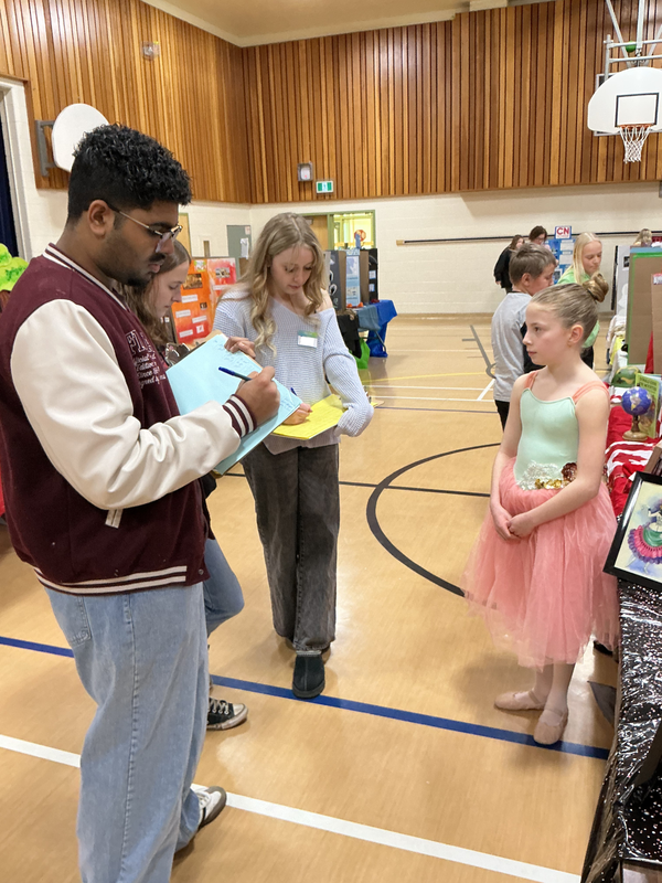 Students at Heritage Fair