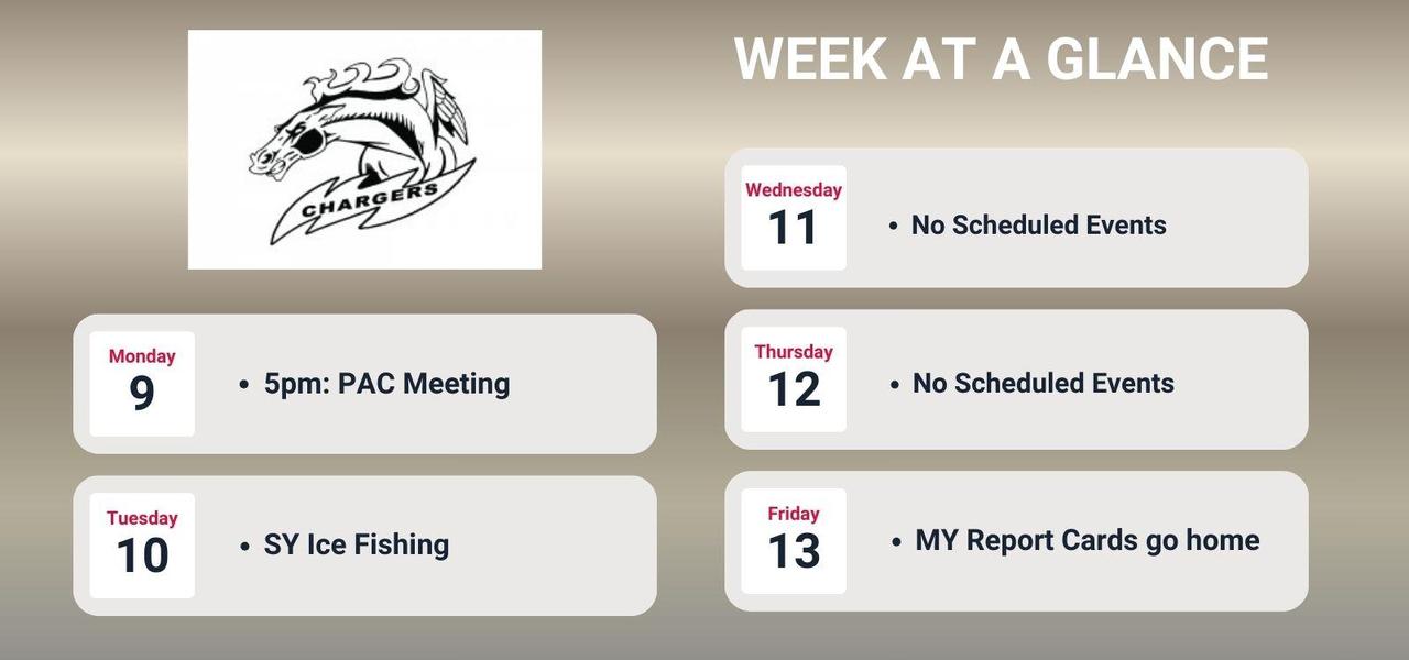 Week at a Glance March 9-13