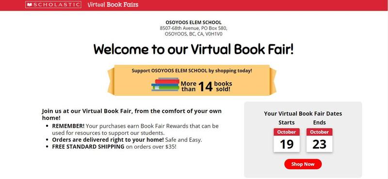 OSOYOOS ELEMENTARY VIRTUAL BOOK FAIR - Now On!! Featured Photo