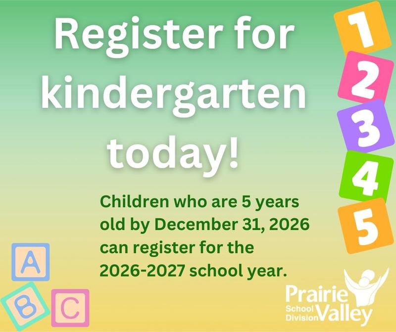 Kindergarten Registration poster