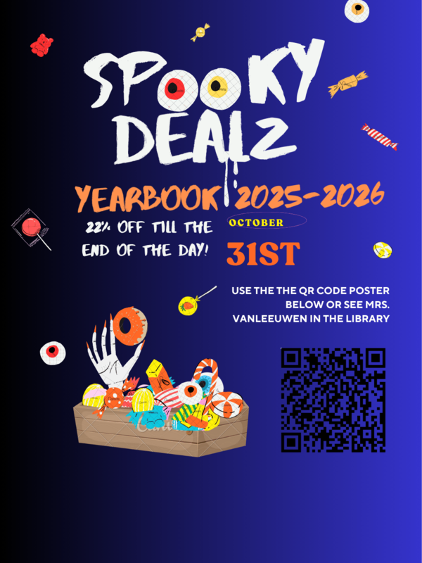 A box with candies in it and a spooky hand