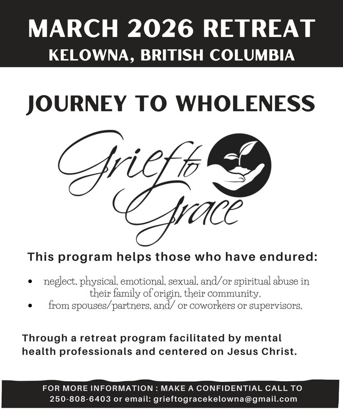 Grief to Grace March 2026 Retreat in Kelowna, BC
