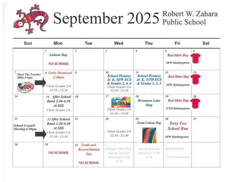 September Calendar 2025