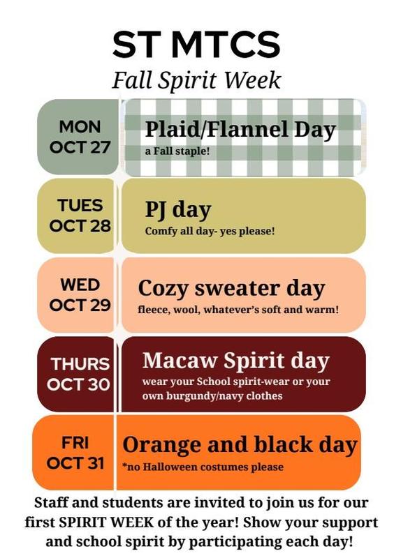 spirit week flyer
