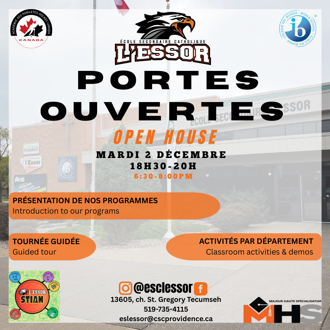 Portes ouvertes 2 dec