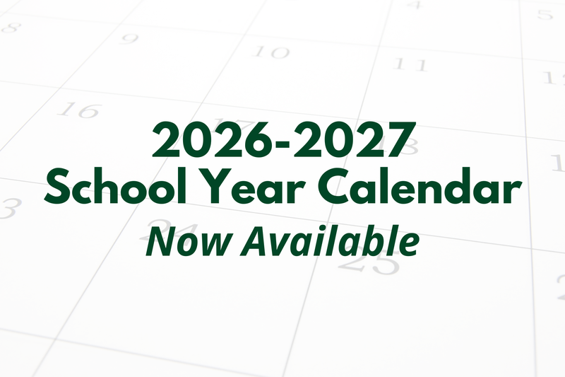 2026-2027 School Year Calendar Featured Photo