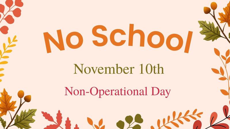 November 10th - NO SCHOOL Featured Photo