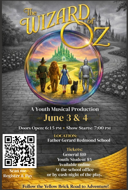 Fr. Gerard Redmond proudly presents The Wizard of Oz Featured Photo