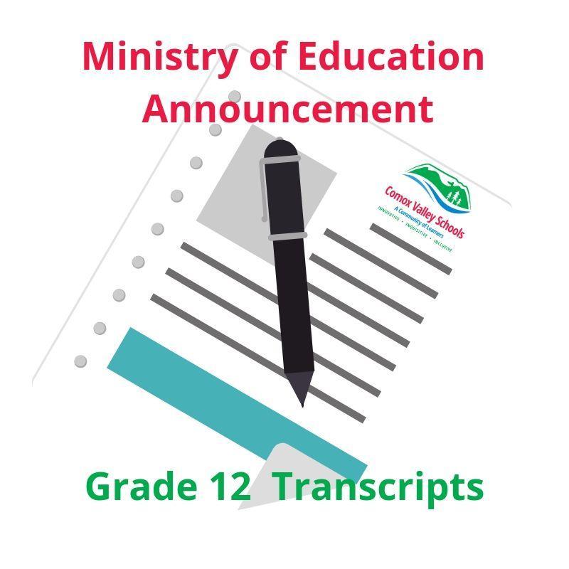 UPDATE - Grade 12 Transcripts Announcement Featured Photo