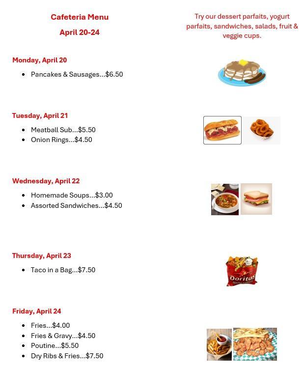 WCS Menu April 20-24 Featured Photo